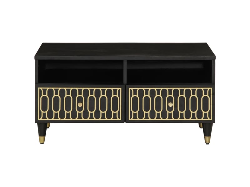  Table basse - table de salon - table à thé 80x54x40 cm bois de manguier massif  - Conforama C