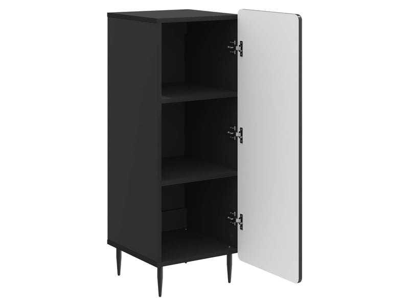  Buffet - bahut - meuble de rangement noir 34,5 x 33 x 92 cm bois d'ingénierie  - Conforama E