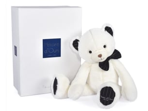 Peluche ours ivoire pretty chic - 40 cm