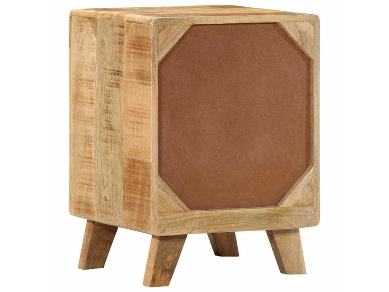 Lot de 2 table de chevet - cabinet de chevet - table de nuit 37x32x50 cm bois massif de manguier brut - Conforama D