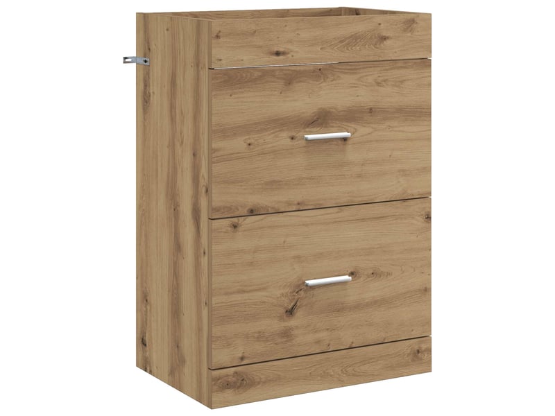  Ensemble de mobilier de salle de bain chêne artisanal shl6355  - Conforama D