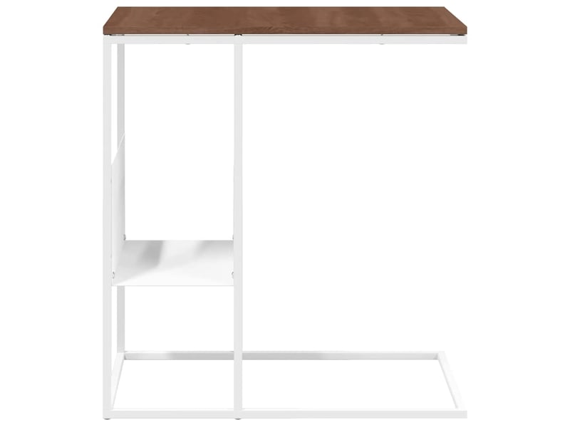 Table d'appoint | bout de canapé table basse marron 55x36x59,5 cm bois d'ingénierie shl1185  - Conforama D