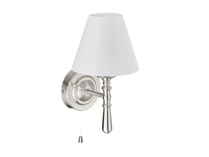 Lampe murale traditionnelle design élégant 28 x 16 x 19 cm éclairage d'ambiance cosy en soie artificielle beige 13_0008897