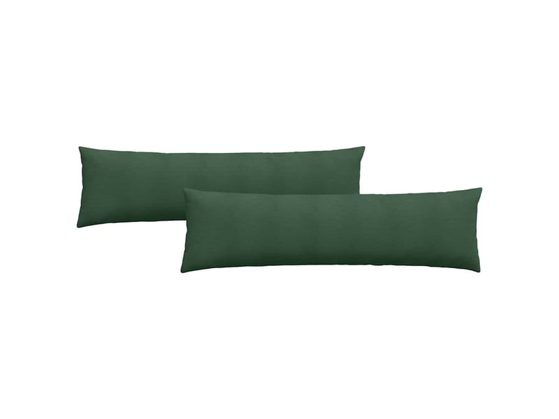 Lot de 2 coussins de canapé, coussins décoratifs vert foncé 145 x 40 cm cf59179 - Conforama A