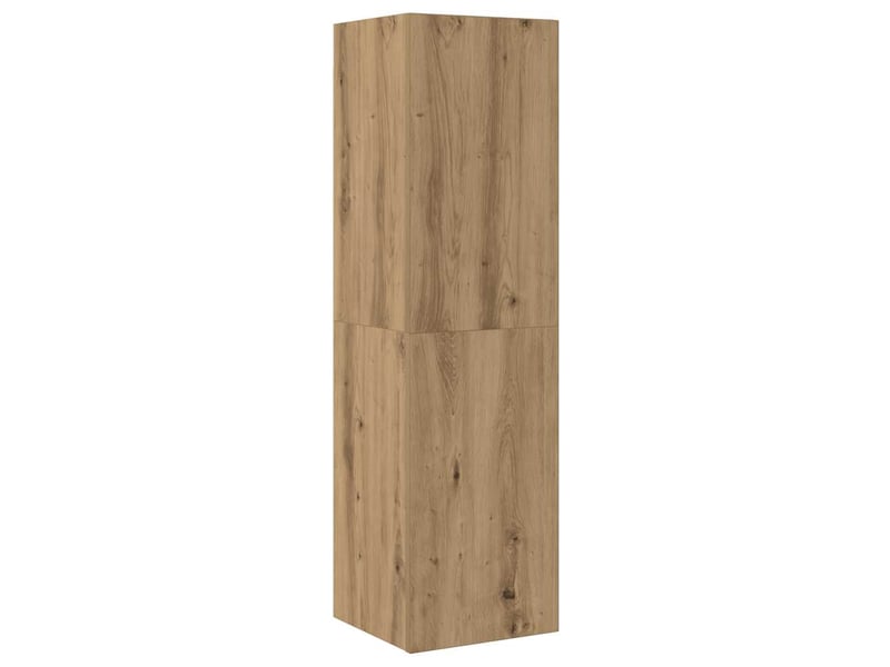  Lot de 3 meuble tv mural, meuble tv suspendu chêne artisanal bois d'ingénierie shl82206  - Conforama D