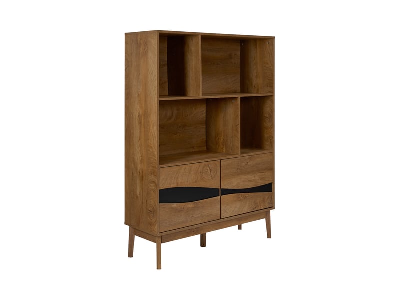 Bibliotheque - home deco factory - forest - marron et noir  - Conforama A