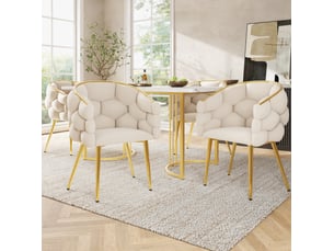 Ensemble table rectangulaire 0 banc(s) 4 chaise(s) 0 tabouret(s) inclu(s) <strong>MIVRAY </strong> <strong></strong> 
