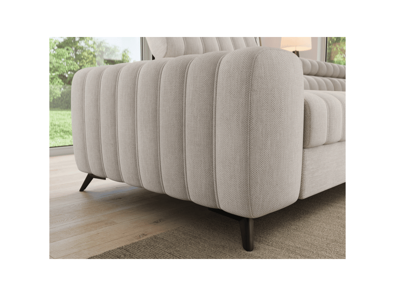  Canapé d'angle collection kanedojo coloris beige  - Conforama D
