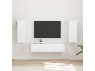 Meuble tv coloris blanc 30 cm <strong></strong>  <strong></strong>
