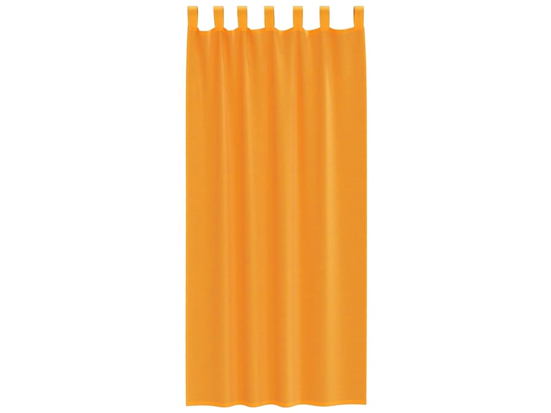  Lot de 2 rideaux en voile, voilages avec boucles orange 140x225 cm cf44309  - Conforama D
