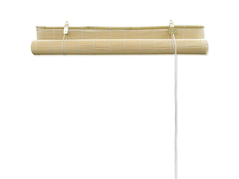 Store enrouleur, store roulant en bambou 140x220 cm naturel cf47439 - Conforama E