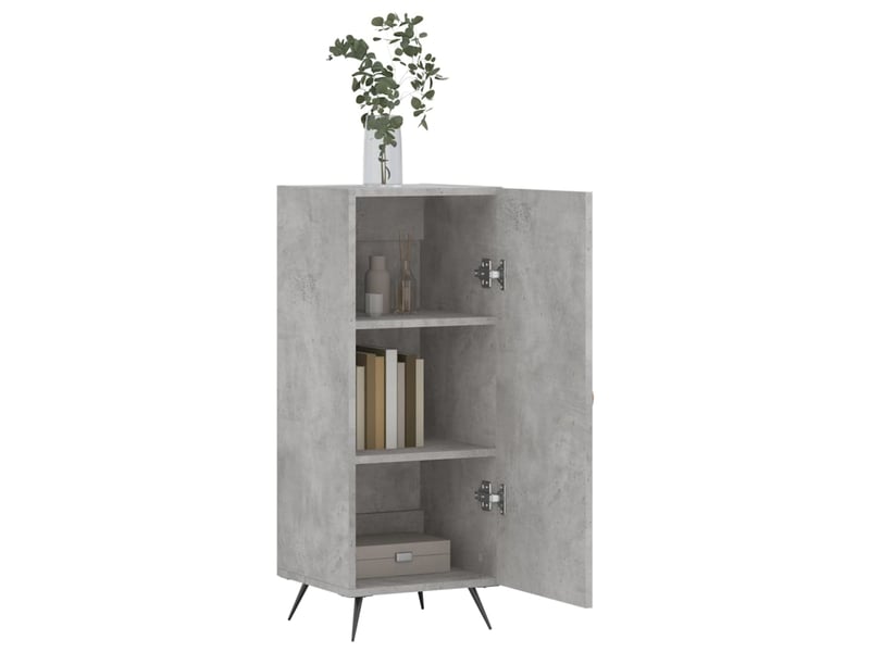  Buffet - bahut - meuble de rangement gris béton 34,5x34x90 cm bois d'ingénierie  - Conforama D