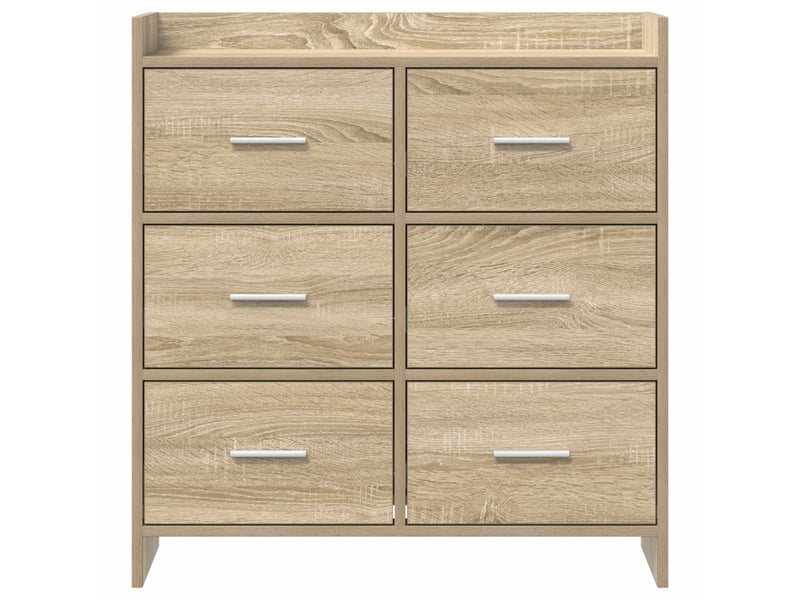  Buffet - bahut - meuble de rangement chêne sonoma 75 x 33 x 80 cm bois d'ingénierie  - Conforama E