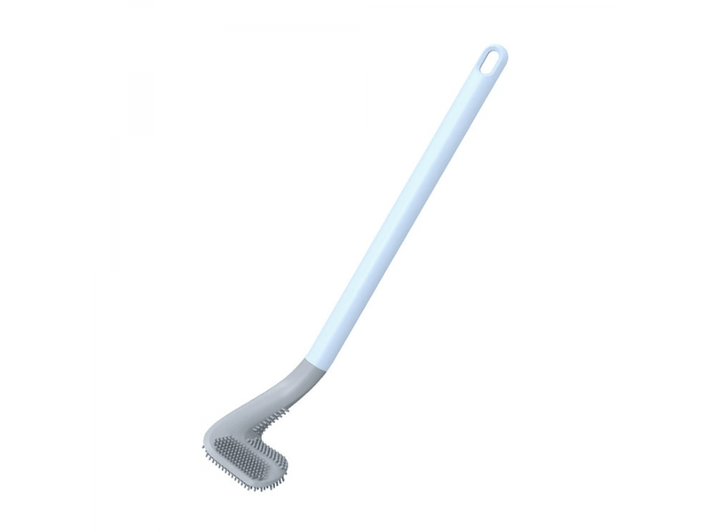  Brosse wc incurvée en silicone pour le nettoyage de la salle de bain - fixation murale, flexible, hygiénique 40 x 7,2 x 5 cm  - Conforama A