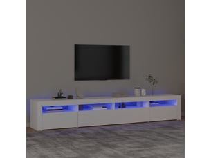 Meuble tv coloris blanc 240 cm <strong></strong> <strong></strong>
