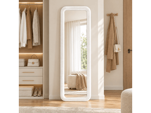 Miroir à poser coloris blanc <strong>NAHILIMI</strong> <strong></strong> - 160 cm x 50 cm