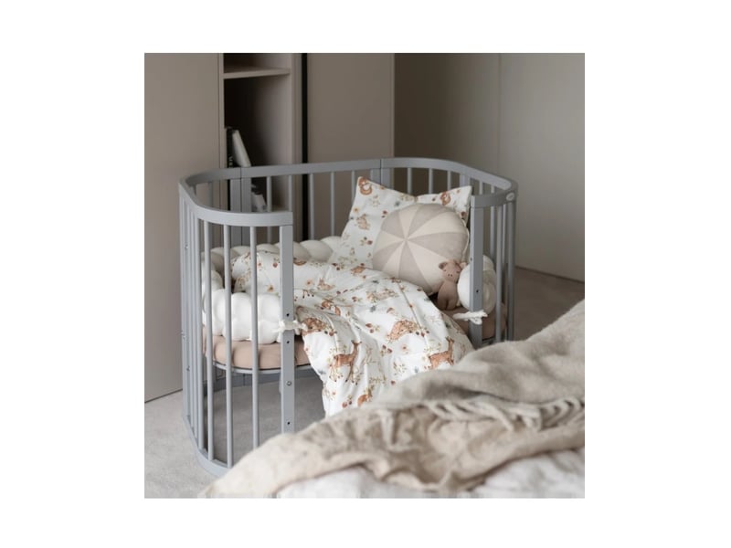  Parure de lit bébé couette et oreiller 120 × 90 cm - taille l - forêt waldin BD-L-04 - Conforama E