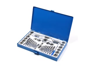 Coffret tarauds et filières 40 pièces m3-m12 kit de taraudage et filetage