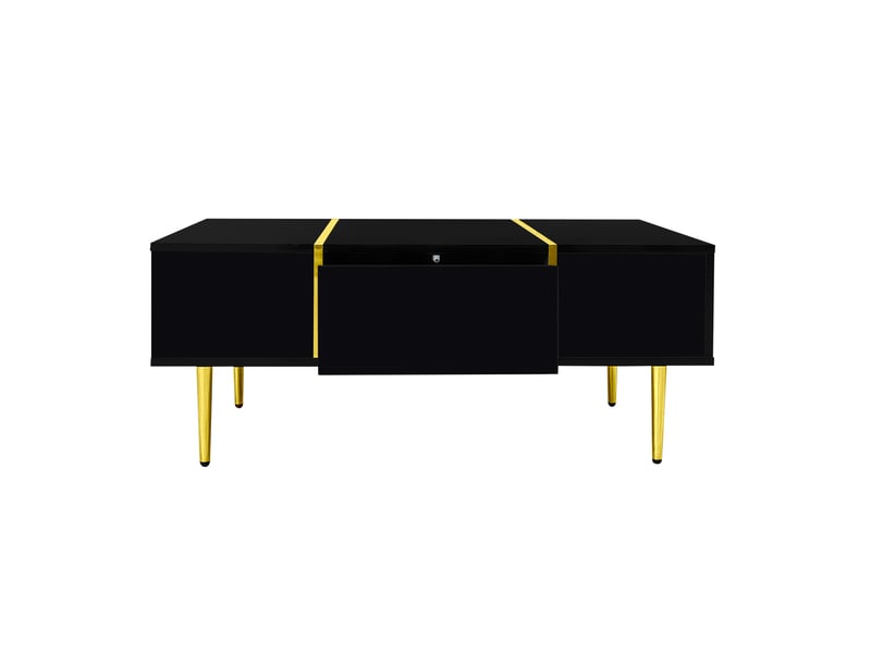 Ensemble meuble tv et table basse 180 cm noir brillant – design moderne et élégant - Conforama A