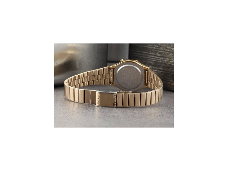  Montre casio vintage la700weg doree digitale bracelet acier inoxydable CAS1722492048223 - Conforama C