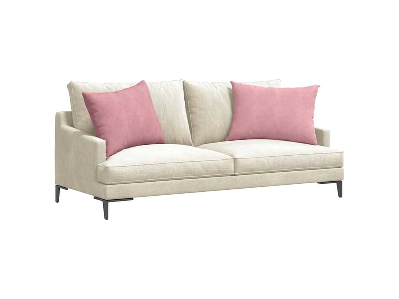 Lot de 2 coussins de canapé, coussins décoratifs rose 70 x 50 cm cf59152 - Conforama C