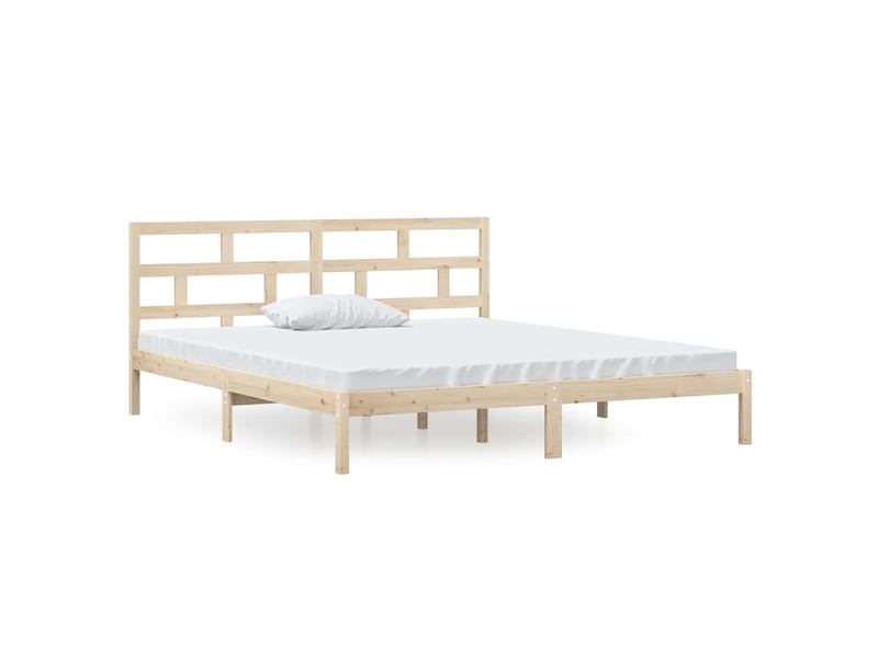  Lit double- lit adulte -  cadre de lit sans matelas bois massif  - Conforama A