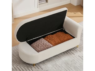 Banquette lit clic clac couchage Régulier <strong>ROLIPO</strong> <strong></strong> déhoussable blanc