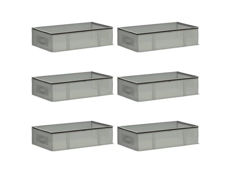 Boîte de rangement avec fenêtre transparente 6 pcs tissu intissé shl15571 - Conforama A