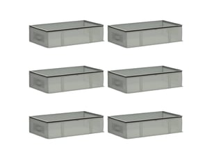 Boîte de rangement avec fenêtre transparente 6 pcs tissu intissé shl15571