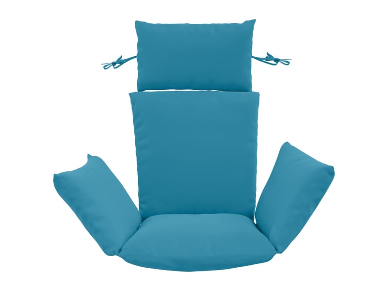 Coussin pour balançoire de chaise d'œuf, coussin d'intérieur et d'extérieur adirondack putten 100 % polyester bleu clair cf50063  - Conforama C