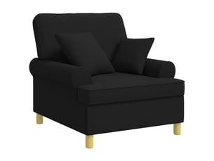 Fauteuil relax manuel VIDAXL Tissu noir
