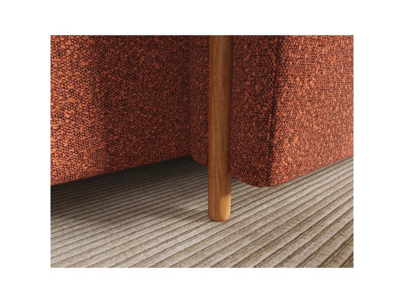  Canapé d'angle convertible arvessa terracotta bouclette – angle droit  - Conforama E