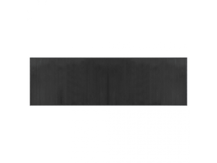 Tapis rectangulaire gris 60x200 cm bambou - comfortxl