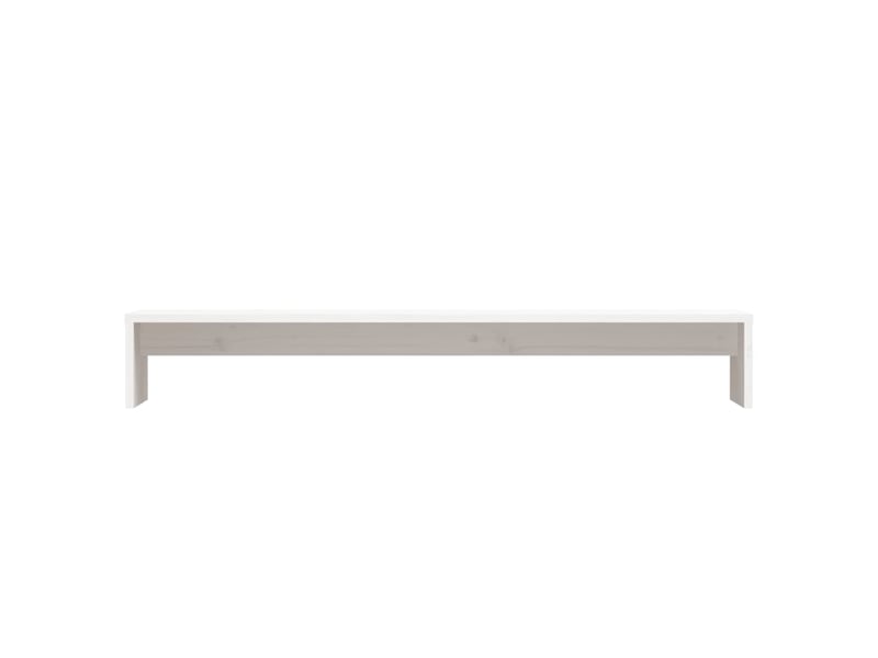  Support de moniteur 100 x 27 x 15 cm bois de pin solide blanc 02_0029198  - Conforama B