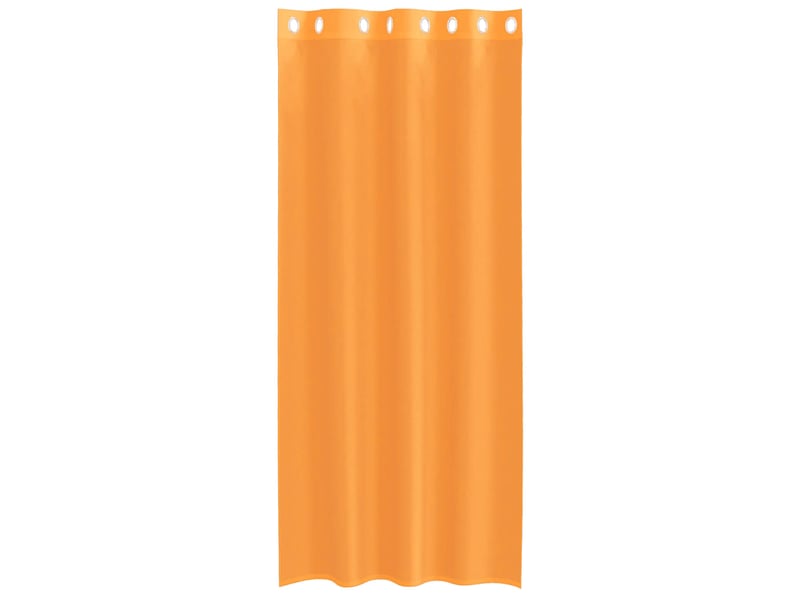  Lot de 2 rideaux en voile, voilages avec œillets orange 140x225 cm cf44393  - Conforama D