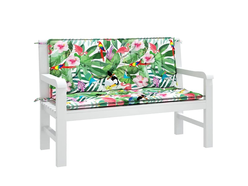  Lot de 2 coussins de banc de jardin, coussins d'assise multicolore 120x50x7 cm cf58673  - Conforama D