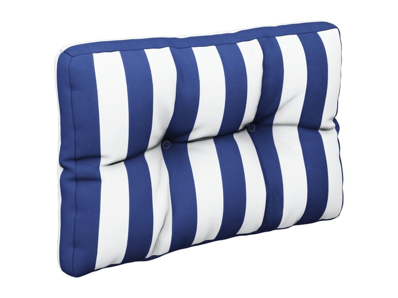  Lot de 2 coussins de palette, coussins de canapé rayures bleuesblanches tissu cf59594  - Conforama D