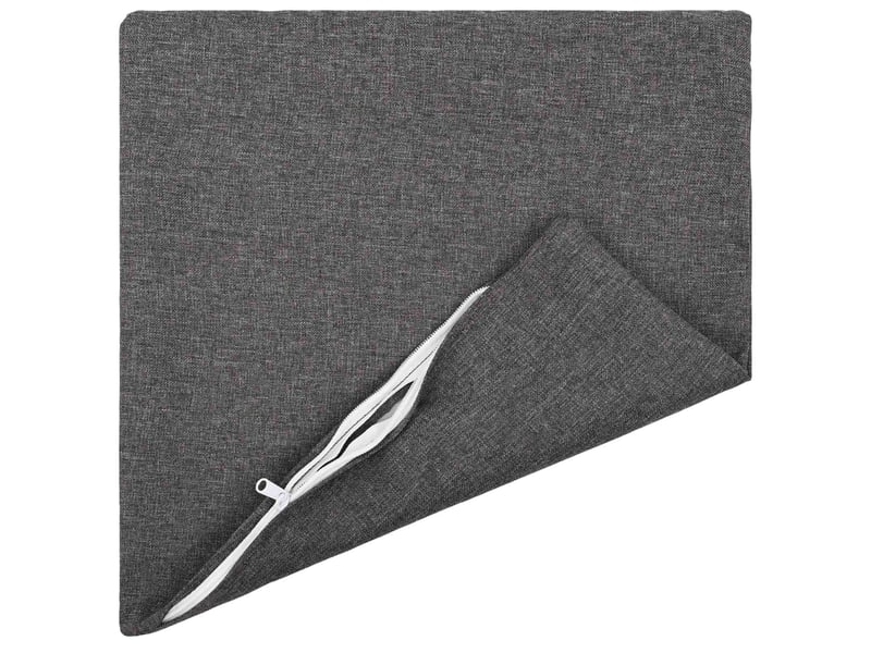  Lot de 12 coussins avec oreiller, coussins décoratifs heerlen gris clair tissu cf50092  - Conforama C