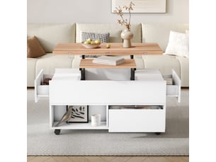 Table basse coloris blanc <strong></strong> <strong></strong>
