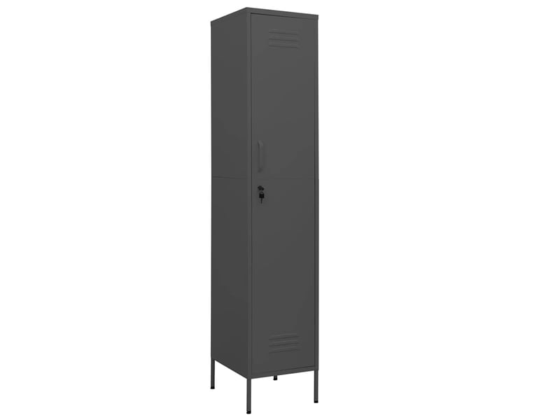  Armoire à casier, rangement de bureau anthracite 35x46x180 cm acier  - Conforama A