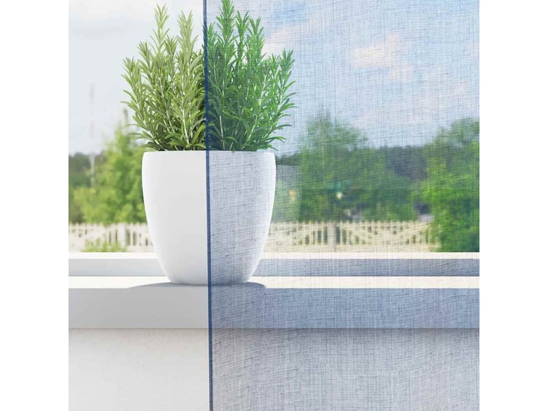  Lot de 2 rideaux en voile, voilages avec œillets bleu royal cf44347  - Conforama C
