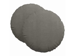 Lot de 2 coussins de siège, coussins décoratifs tissu en velours côtelé gris clair cf59799
