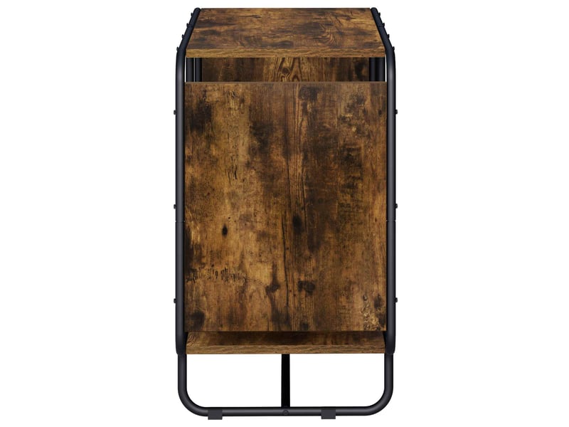  Buffet salon, buffet de rangement chêne fumé 80x37,5x64,5 cm bois d'ingénierie  - Conforama D
