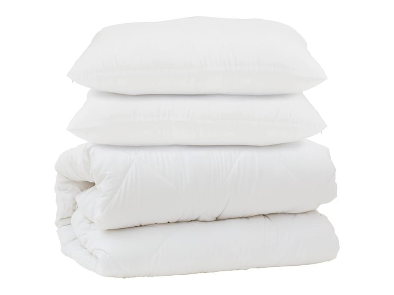  Couette avec oreiller 3 pcs - duvet blanc microfibre  - Conforama A
