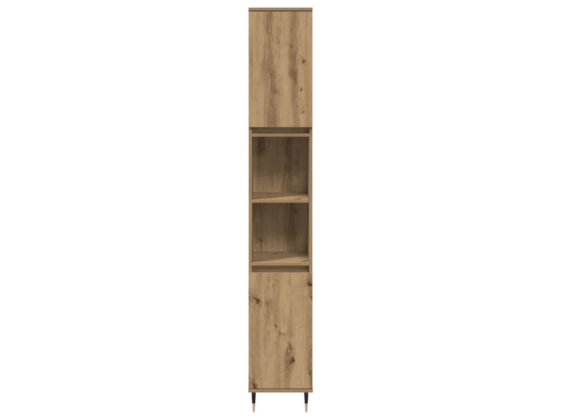  Armoire de salle de bain, cabinet de salle de bain chêne artisanal 30x30x190 cm cf65062  - Conforama C