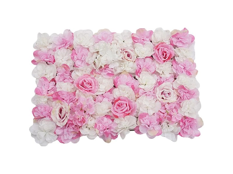  Plantes à fleurs artificielles panneaux fond mur décor de mariage rose vif  - Conforama A