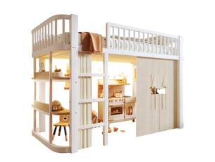 Lit mezzanine 90x200 cm   Morn Vibe coloris blanc
