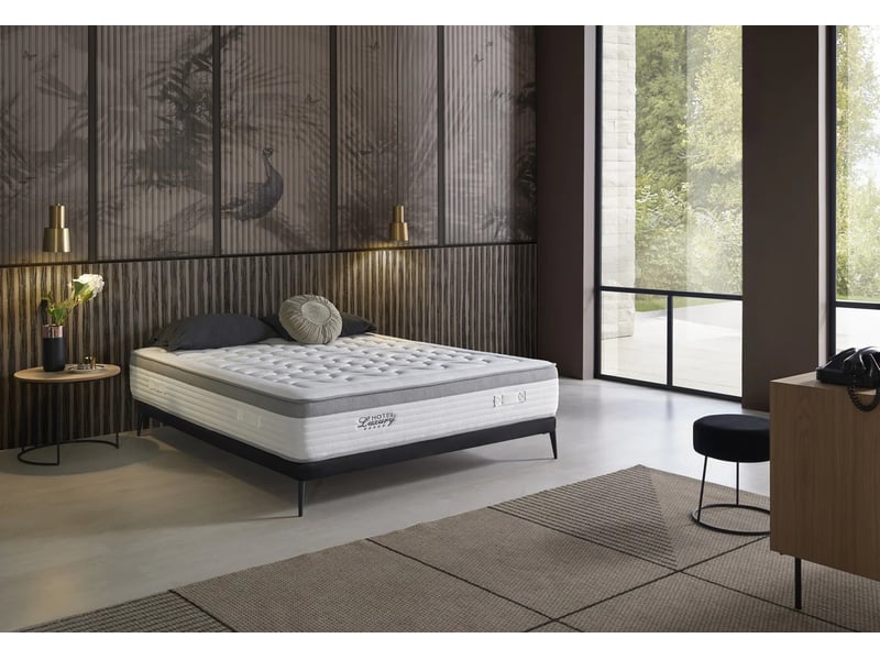 Matelas hybride à ressorts ensachés hotel 5 étoiles - mi-ferme, mémoire de forme gel 5 cm, ressorts ensachés 8435720070750 - Conforama D