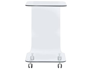 Table basse rectangulaire coloris rouge  