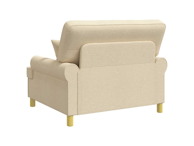 Vidaxl fauteuil xxl avec coussins crème tissu - Conforama E